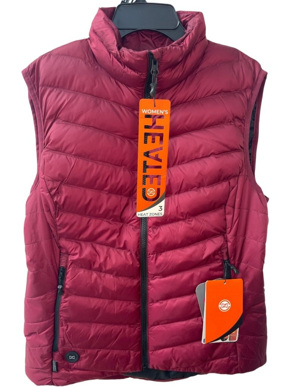 Mobile Warming Heated Vest Backcountry Xtera 7.4V Burgundy MD Wmn's Sz M $180NWT
